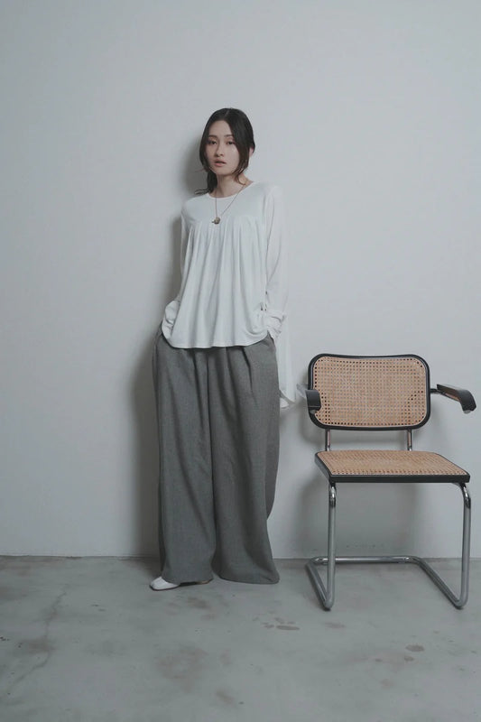 【予約商品】CYAN tokyo/タックベルトウーリーワイド