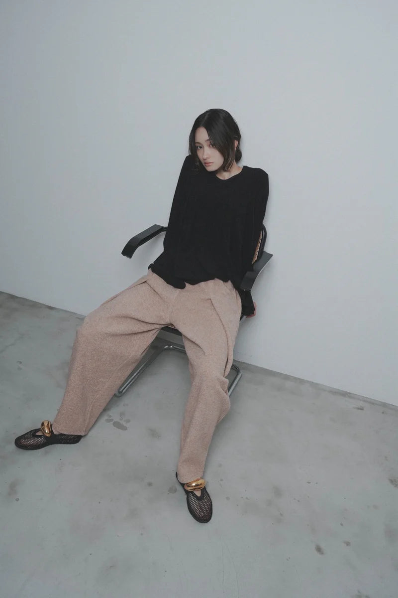 【予約商品】CYAN tokyo/ラウンドプリーツウォームトップス