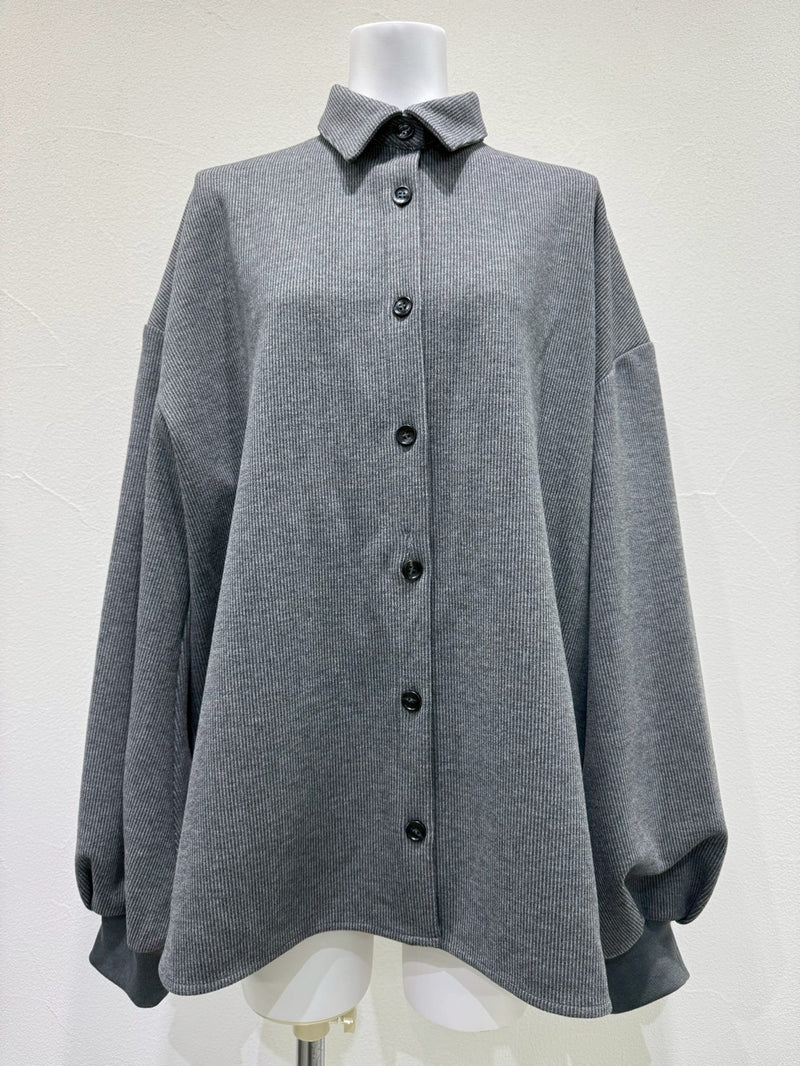 【予約商品】CYAN tokyo/シャギーラインウォームシャツブルゾン