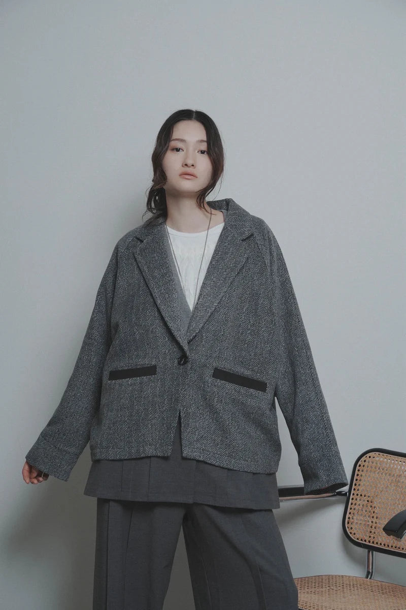 【予約商品】CYAN tokyo/ヘリンボーンドルマンテーラー