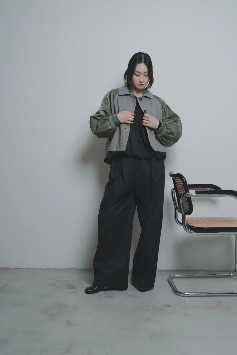 【予約商品】CYAN tokyo/ミリタリースリーブショートブルゾン