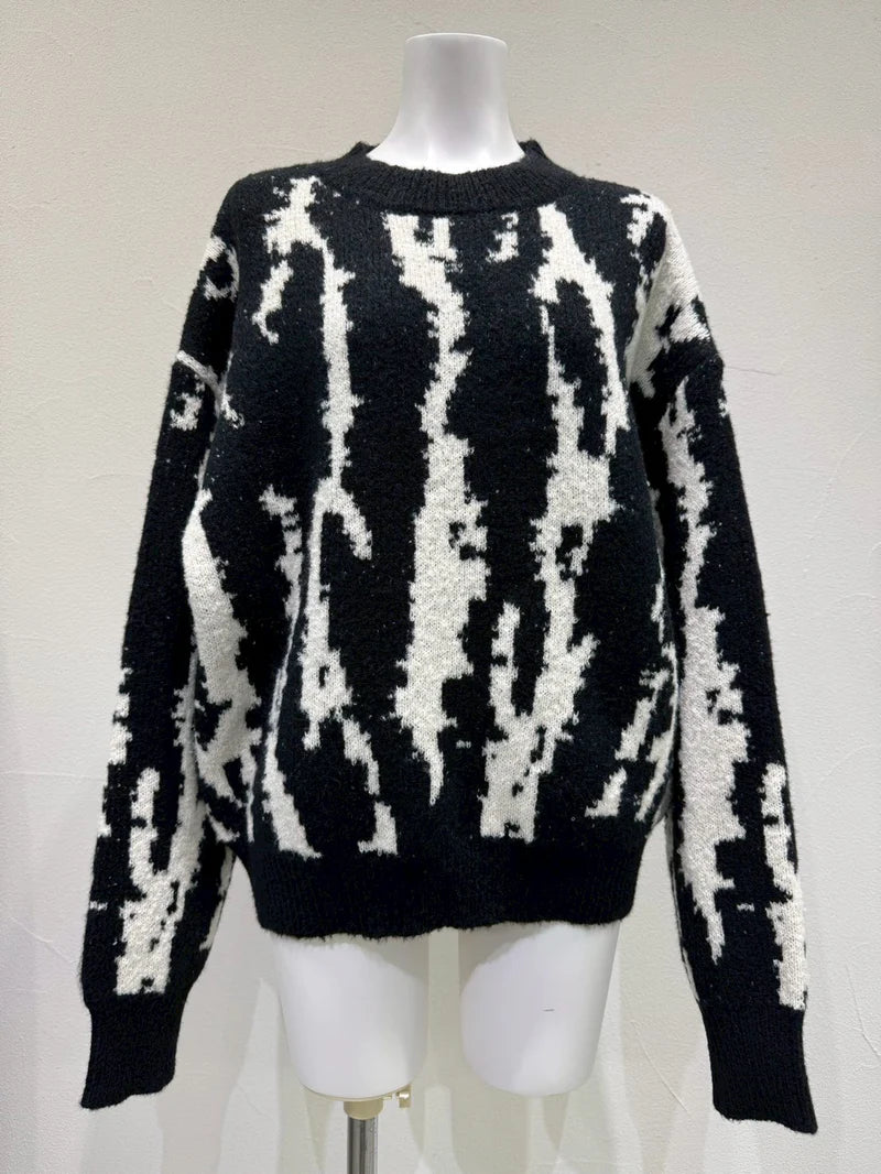 【予約商品】CYAN tokyo/ジオメトジャガードニット