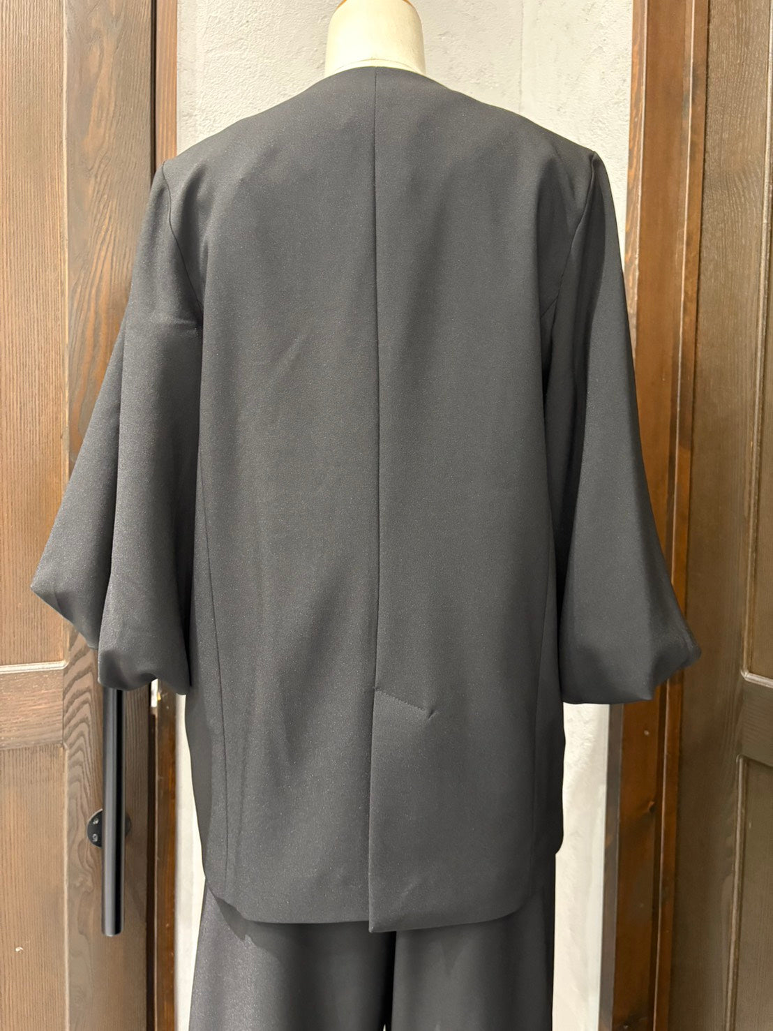 【MARGAUX VINTAGE】バルーンスリーブノーカラージャケット