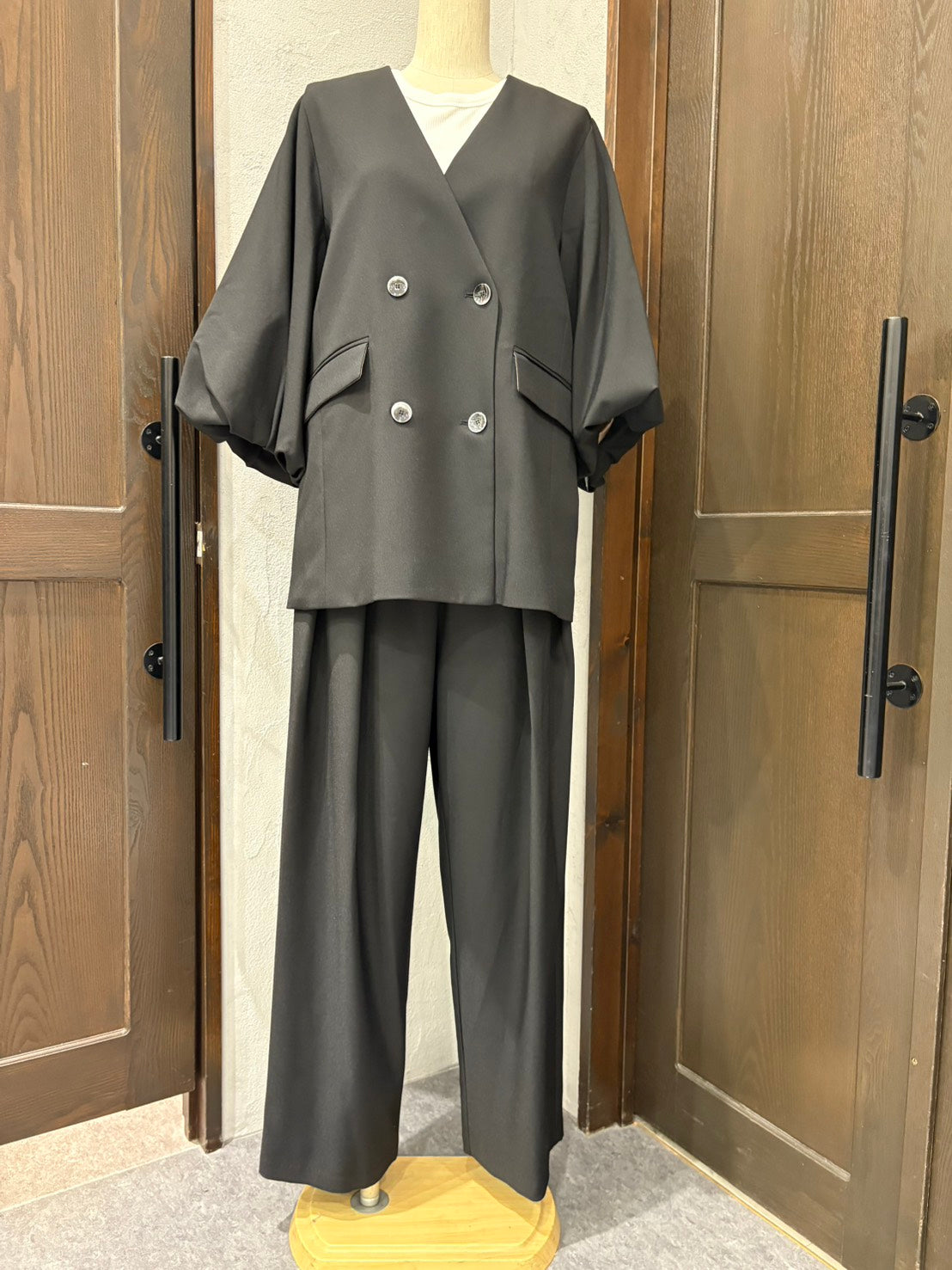 【MARGAUX VINTAGE】ロゴウエストタックパンツ