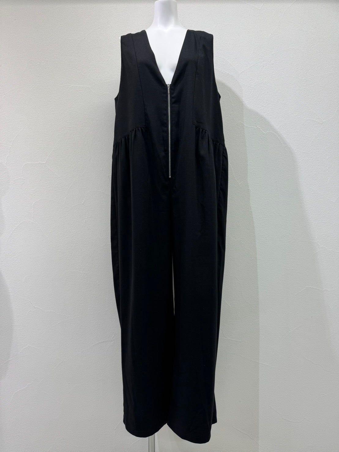 【予約商品】CYAN tokyo/シャギーコンビパッチギャザーサロペ