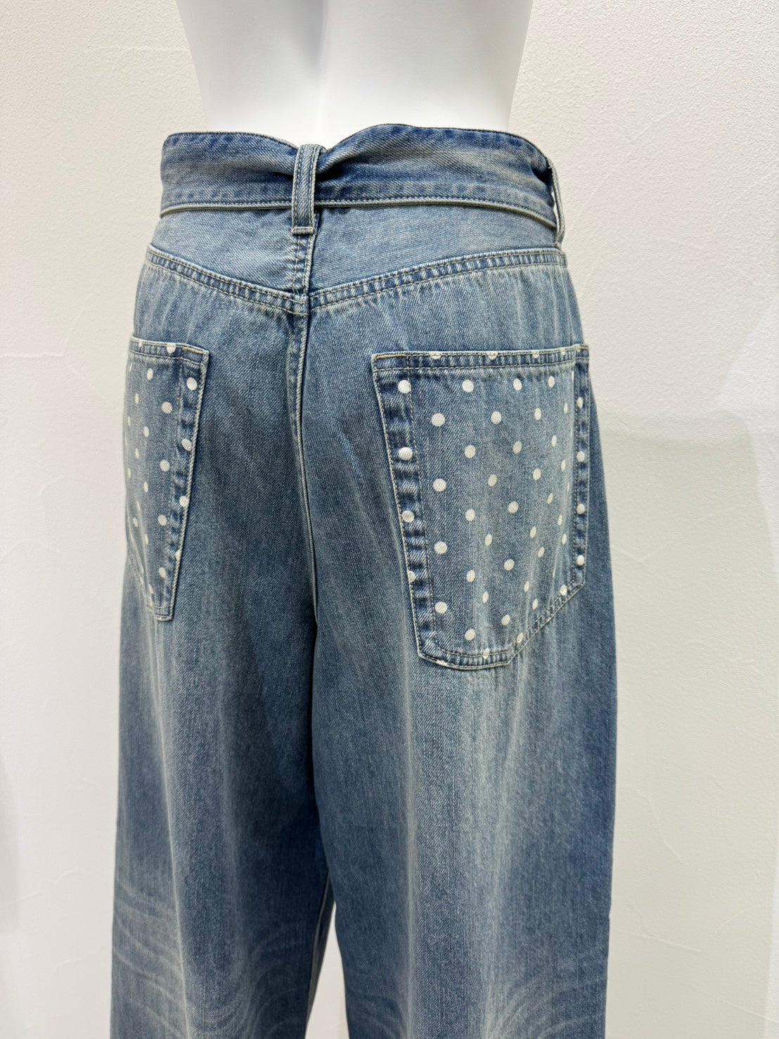 【予約商品】CYAN tokyo/ロールウエストワイドデニム