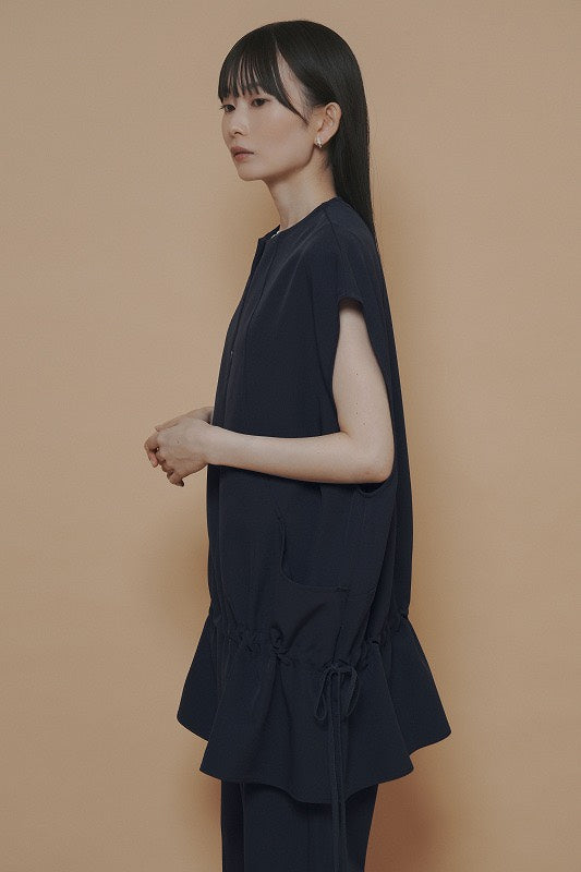 【予約商品】CYAN TOKYO ZIPフロントフレンチチュニック