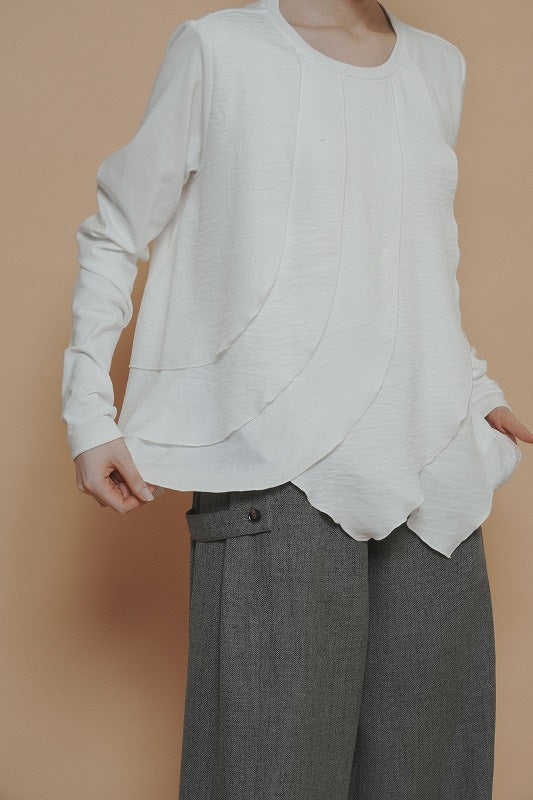 【予約商品】CYAN TOKYO ウェーブフリルTOPS