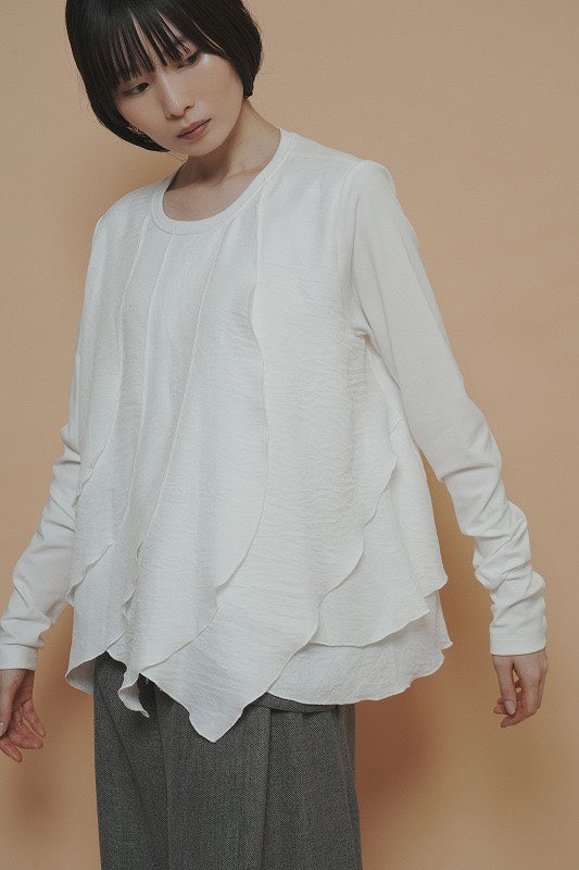 【予約商品】CYAN TOKYO ウェーブフリルTOPS