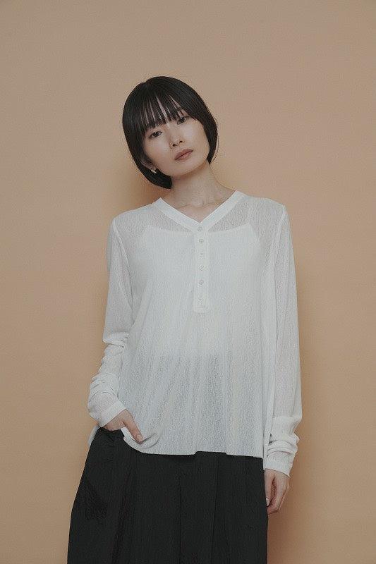 【予約商品】CYAN TOKYO バックギャザーチュールヘンリー