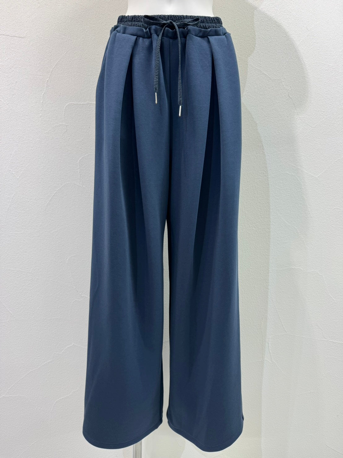 【予約商品】CYAN TOKYO レイヤーウエストジャージーワイドパンツ