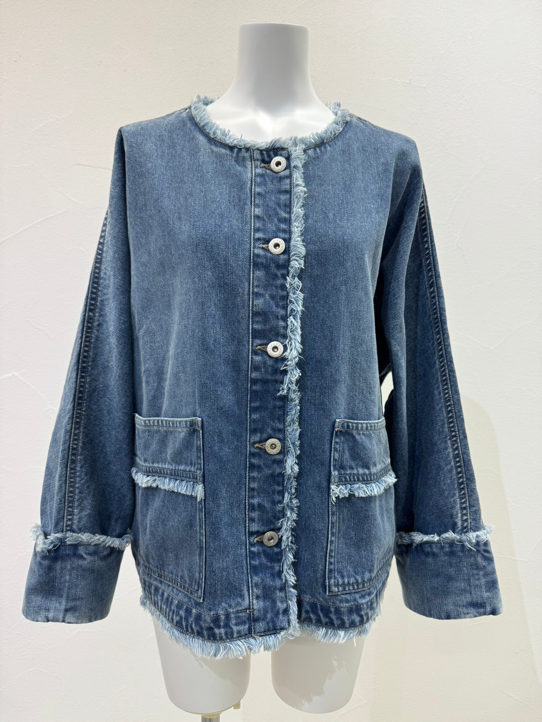 【予約商品】CYAN TOKYO ソフトデニム ドルマンブルゾン