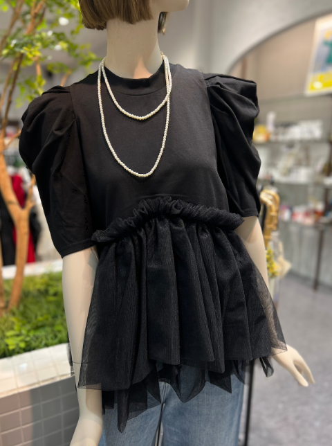 【THOMAS MAGPIE】ボリュームヘムカットトップス