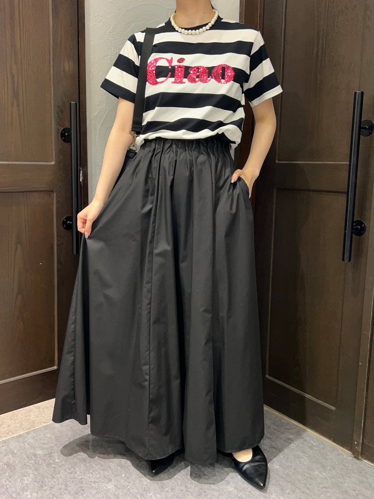 【MICALLE MICALLE】ウエストギャザースカート