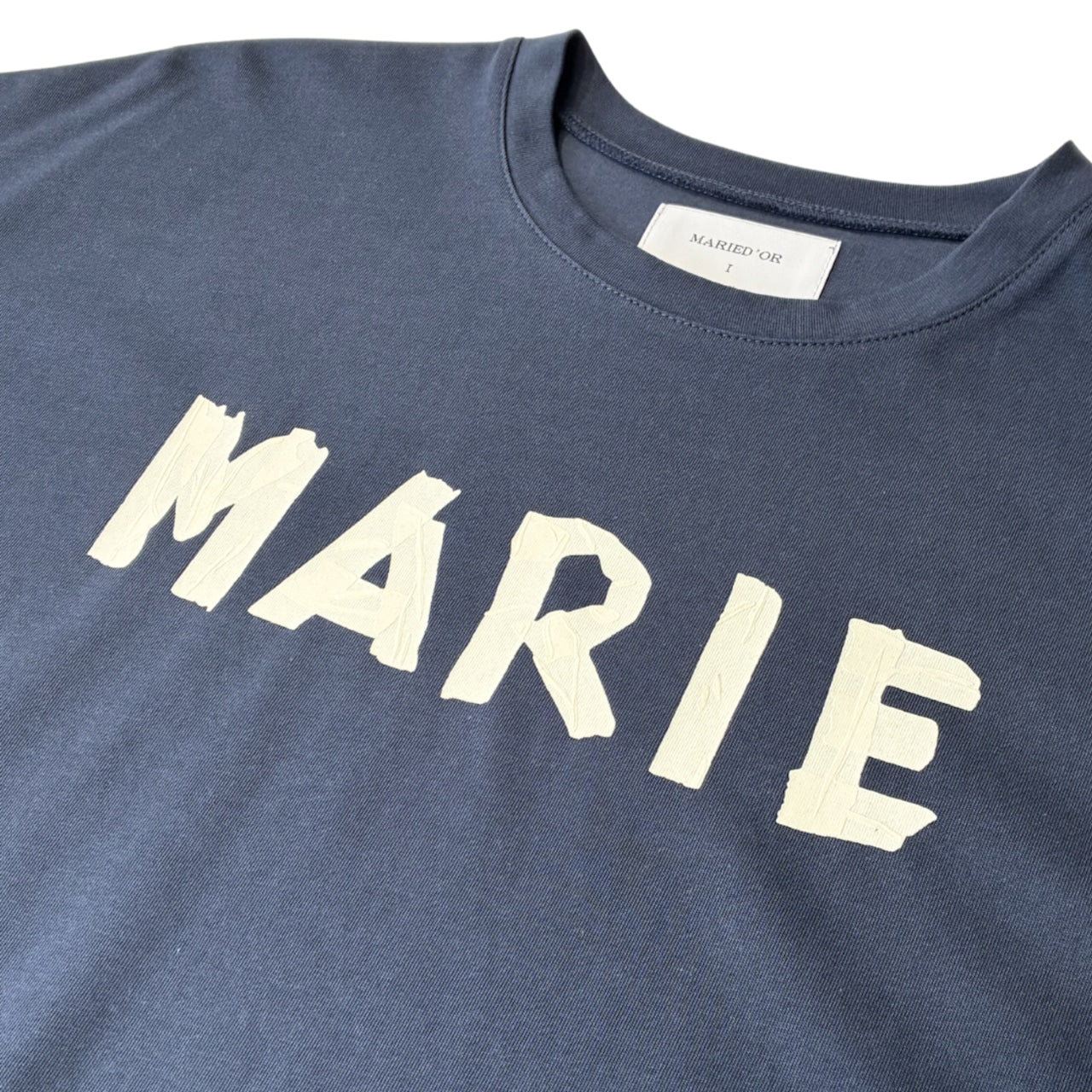 【MARIED'OR】テープロゴ5分袖Tシャツ
