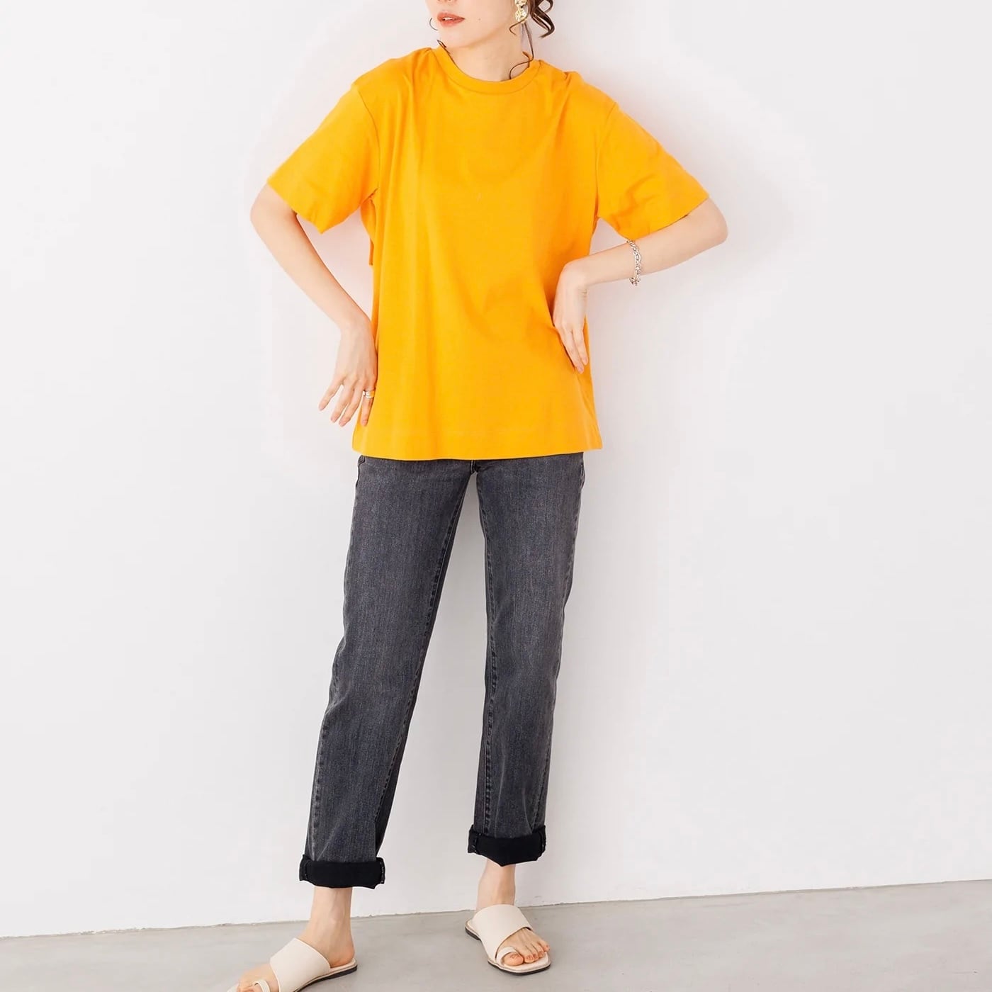 botanical/リラックス背面タックTシャツ