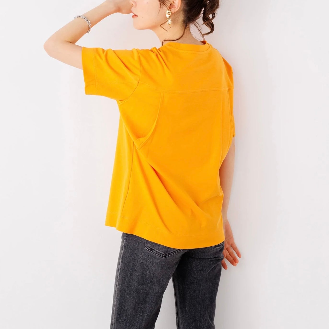 botanical/リラックス背面タックTシャツ