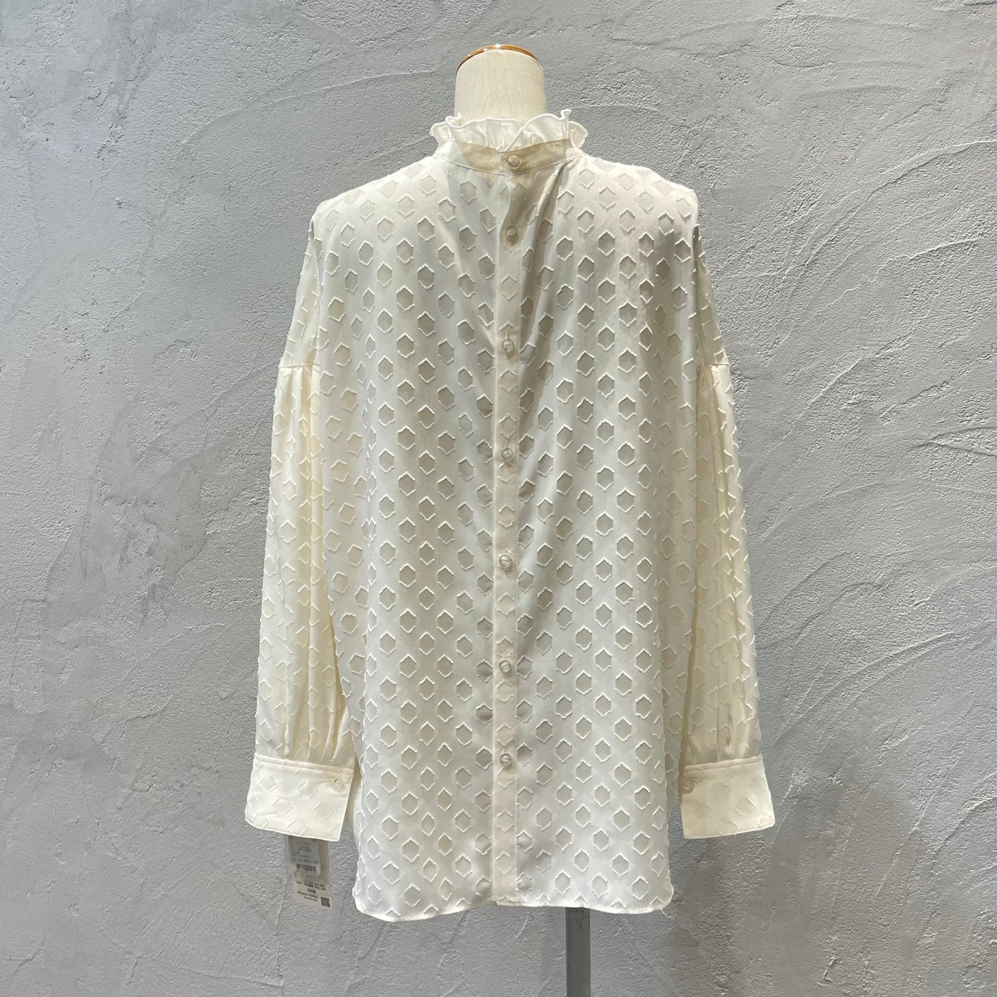 ステラスフォン//シフォンカットジャガードブラウス